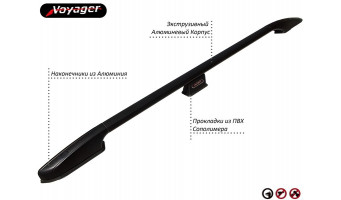 Рейлинги Voyager на Toyota HILUX 2005—2011 Арт. THLX-BASY